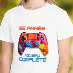 6E ANNÉE NIVEAU COMPLÉTÉ、T シャツ Drôle Dernier Jour d'École、Cadeau Graduation、Cadeau Fin d'Année Scolaire Enfants、Ciao 1ère Année