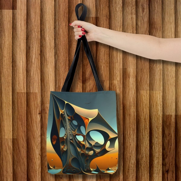 Sac fourre-tout élégant, style Salvador Dali, cadeau pour les amoureux de Dali, cadeau pour elle, sac de courses de tous les jours, sac de plage inspiré de l'art, accessoire de mode