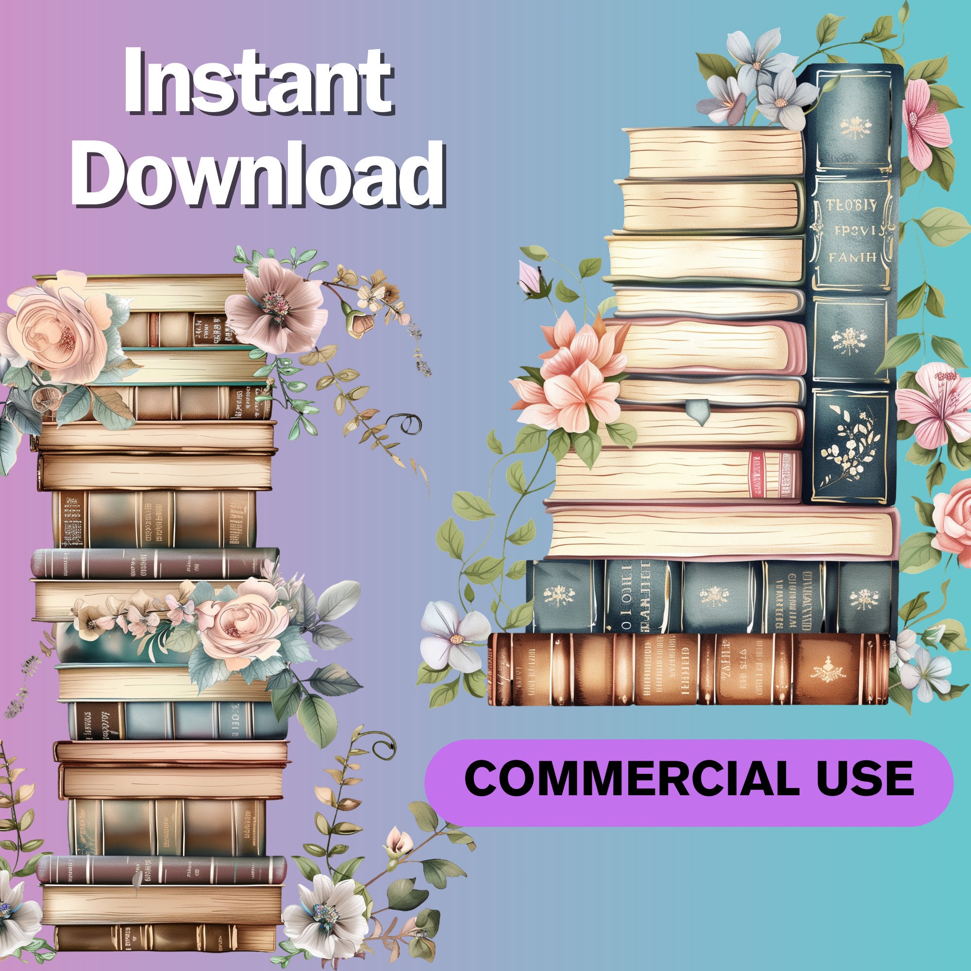Book Frame Boder Books Border, Books Frames, Watercolor Clipart, Books Clipart PNG, Book ...
