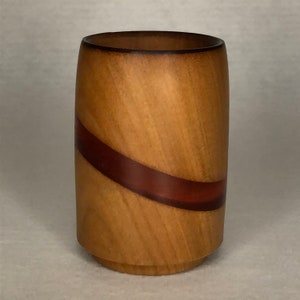 Hand turned bowl from Cherry wood and resin.