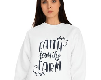 Faith Family Farm Unisex Crew Sweatshirt