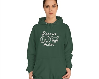Rescue Mom Unisex College Hoodie