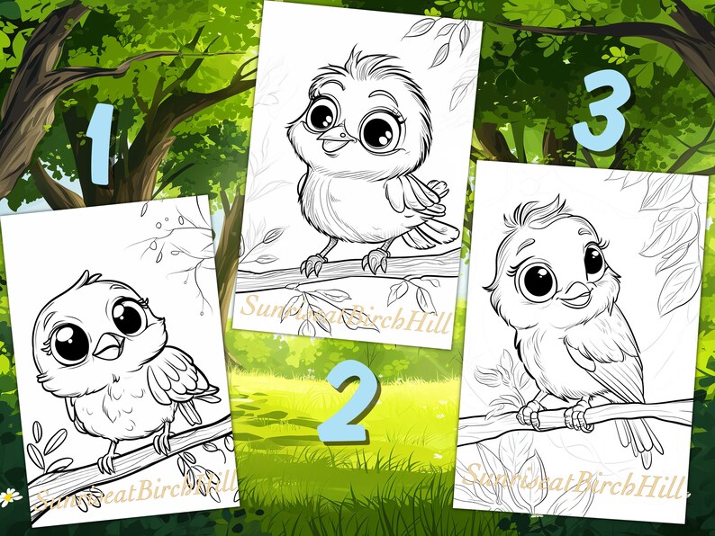 10 Adorable Baby Bird Coloring Pages for Little Artists