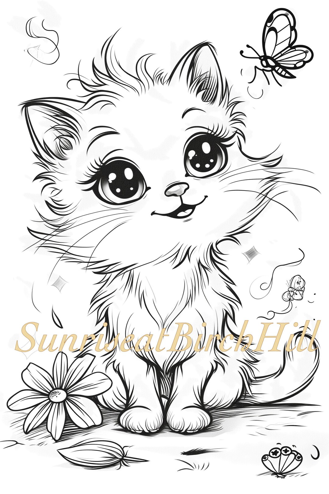 Cute Himalayan Kitten Cat Coloring - Il 1080xN.5650261800 Pwkg 