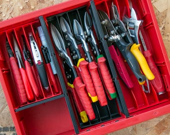 Schubladeneinsätze (2er-Set) für Milwaukee PACKOUT Werkzeugkasten mit 3 Schubladen (48-22-8443)