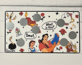 May include: A white background with various characters from the Disney movie Beauty and the Beast. The characters include Belle, Beast, Lumiere, Mrs. Potts, and Cogsworth. The text "What is this?" and "Smut." are also included in the image.