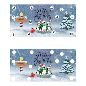 Mini Savings Challenge-Christmas Penguins