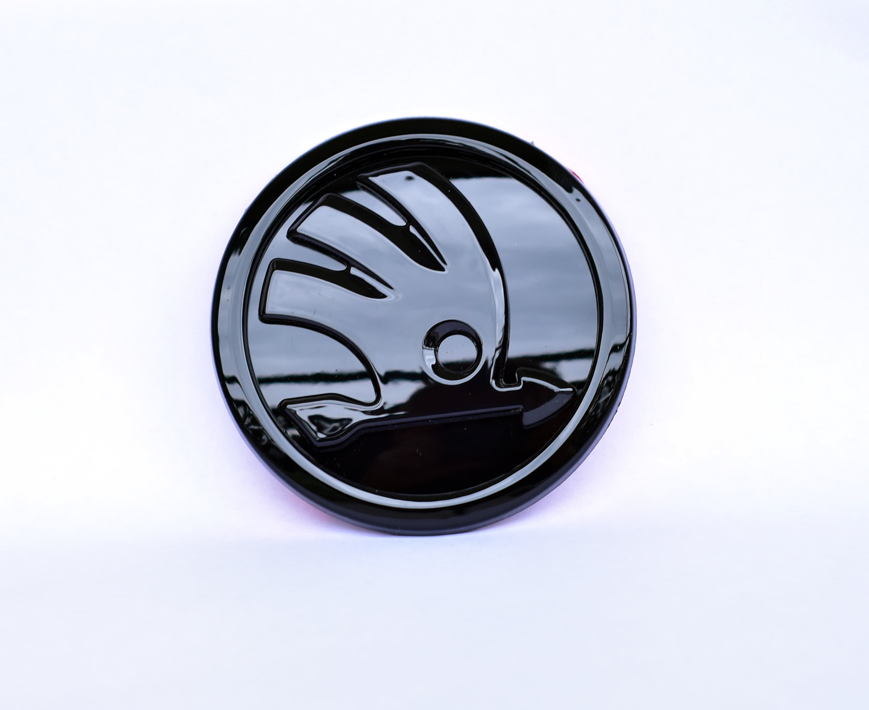 Black Shine Emblem Badge 80 or 90 Mm for the Bonnet, Trunk for Skoda Rapid,  Superb, Kodiaq, Octavia -  Ireland