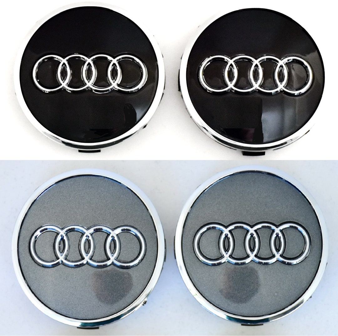 4x Center Caps Audi 61 / 58 Mm, Hubs Caps, Radkappen, Felgendeckel