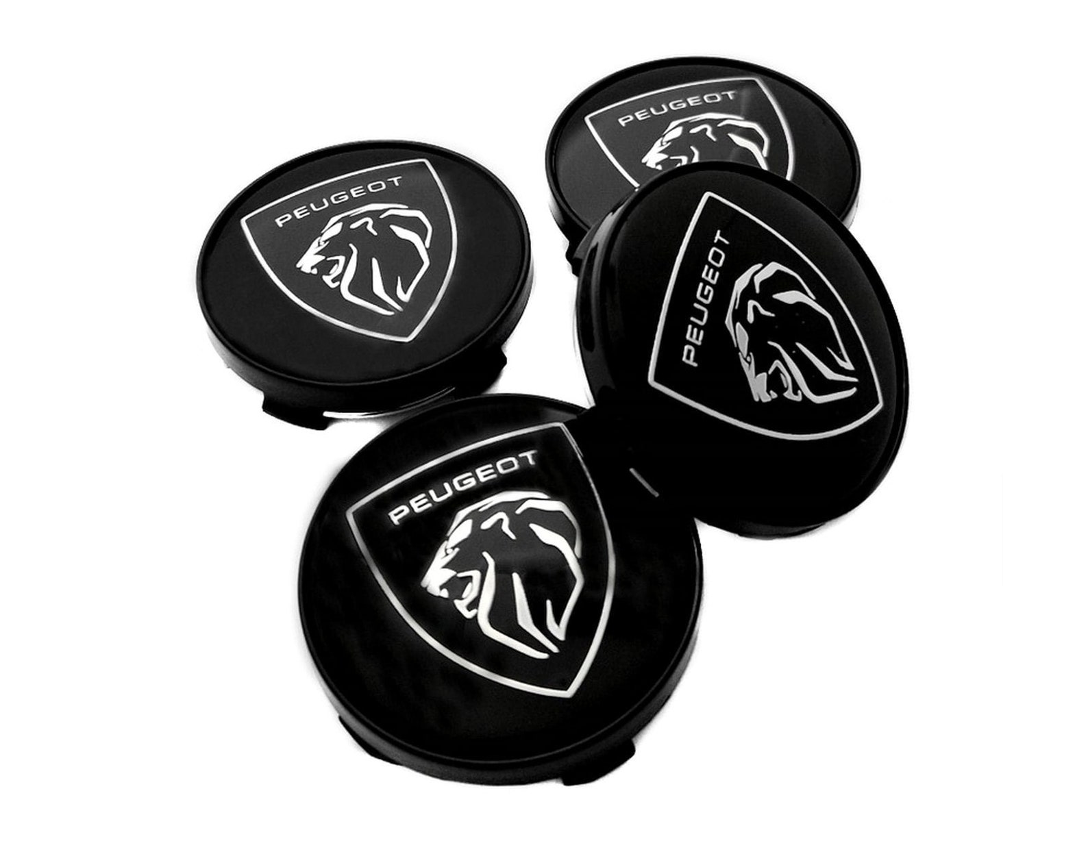 4x Wheel Center Caps 60 Mm Peugeot for Dezent, Anzio, Dotz, RC, Enzo