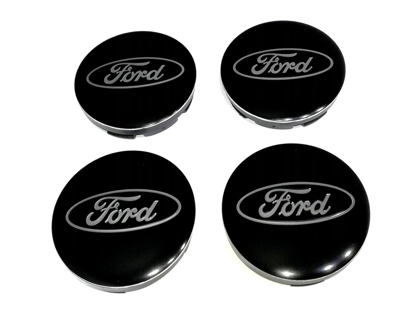 4x Ford Wheel Center Caps 56/52 Mm, Nabendeckel, Radkappen