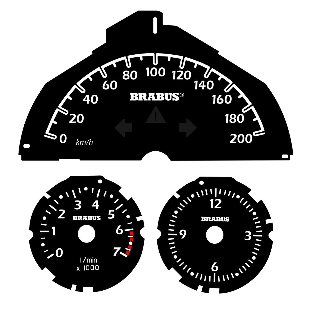 Speedometer Speedo Tachometer Dials Face 200 Km/h for Smart Etsy