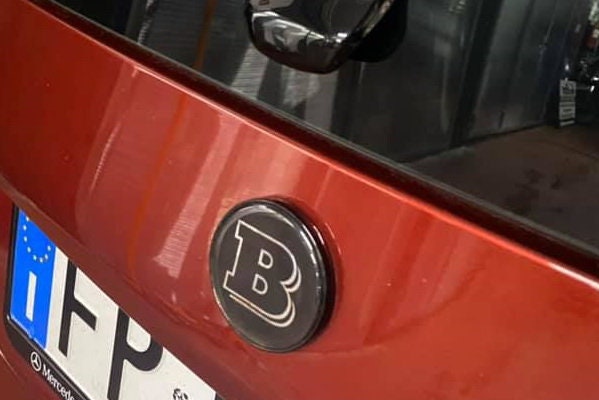BRABUS Nabendeckel für Smart Alufelgen mit Logo schwarz für Smart  450/451/452