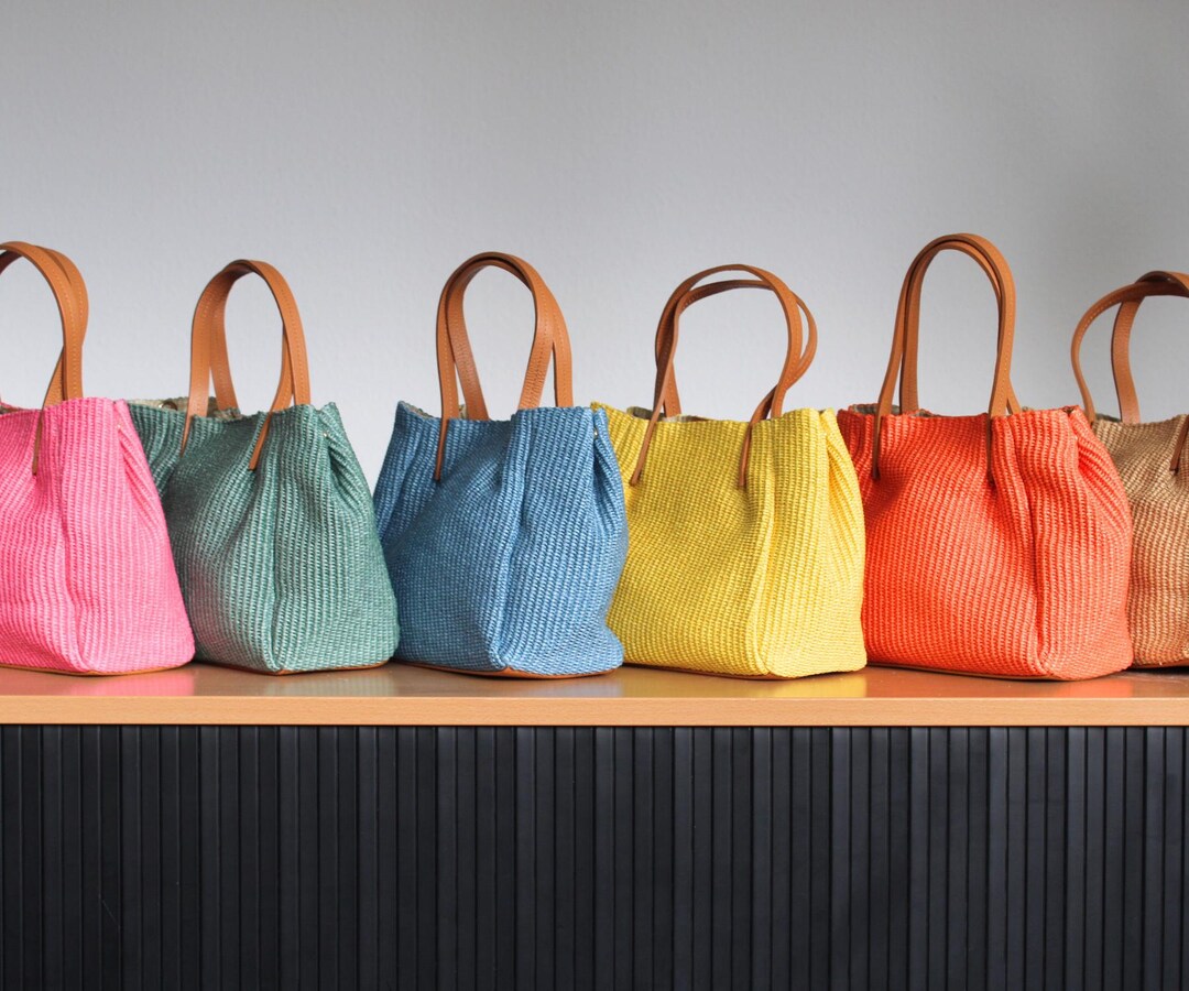 Bolsas De Playa De Diseñador De Alta Calidad Bolso De Hombro De Paja Tota De Punto