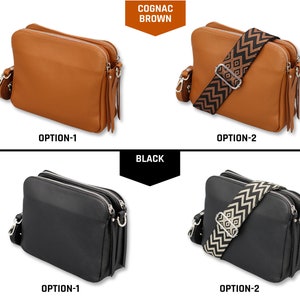 Fame PU Leather Crossbody Bag with Removable Strap
