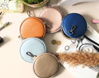 Leather Wallet for Women with coin purse, Personalized Wallet with zippered Coin Compartment,  Women Purse, gift for her