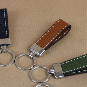 Personalisierte Leder Schlüsselanhänger, Mini Schlüsselanhänger für Frauen und Männer, Frauen Accessoires, Geschenk für sie und ihn