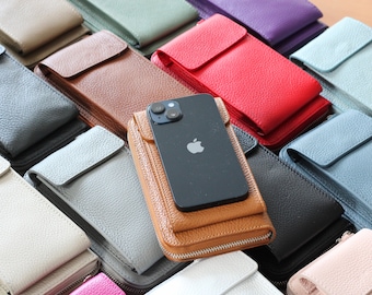 Personalized Mobile Phone Case Wallet, Shoulder Bag Leather, Crossbody Bag, Women Purse, gift for her, mothers day gift