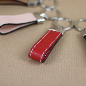 Personalized Leather Key Chain, Mini Key Chain for Women and Men, Women ...
