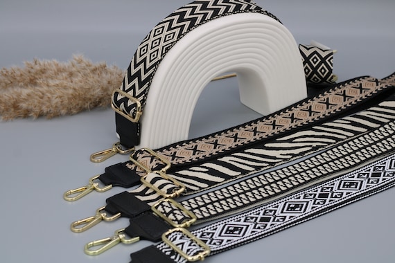 Black and gold purse strap hot sale