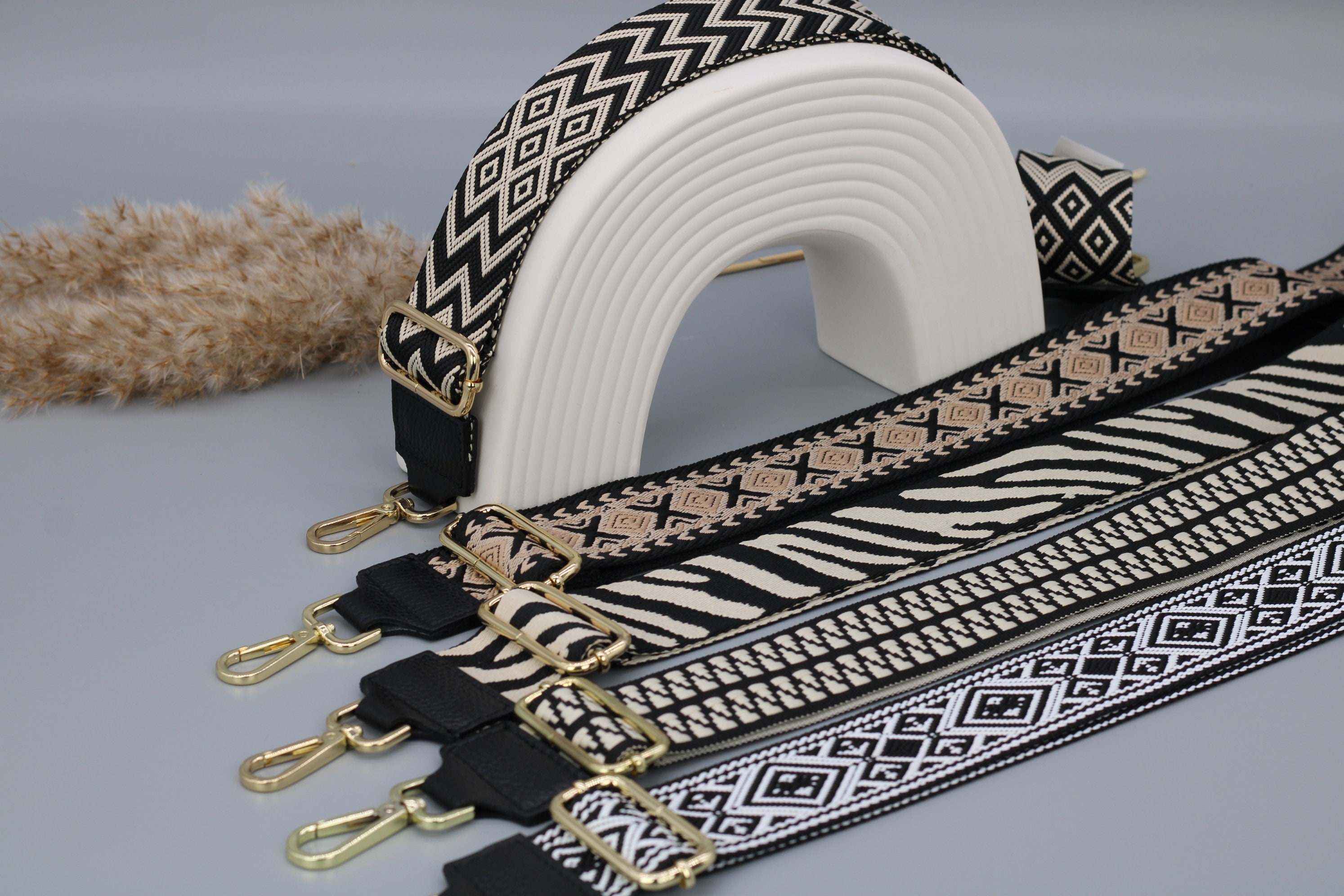 Black Leather Bag Strap for Women Strap for Bags With GOLD Hardware Wide Strap Shoulder Strap Camera Bag Straps Fabric Bag Strap Etsy
