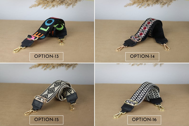 Black Leather Bag Strap for Women Strap for Bags With GOLD Etsy