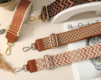 Braune Leder Taschengurt : Verstellbarer Schulter- oder Crossbody-Gurt