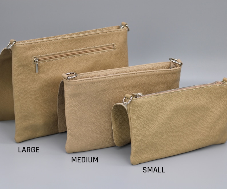 Slim Leather Bag, Crossbody Shoulder Bag for Women with extra Patterned Straps, Leather Shoulder Bag, Crossbody Bag with Different Colors image 6
