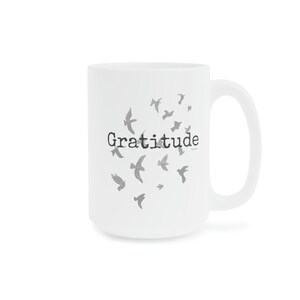 Gratitude Kaffeetasse Vögel im Flug Keramiktasse (11oz15oz20oz)
