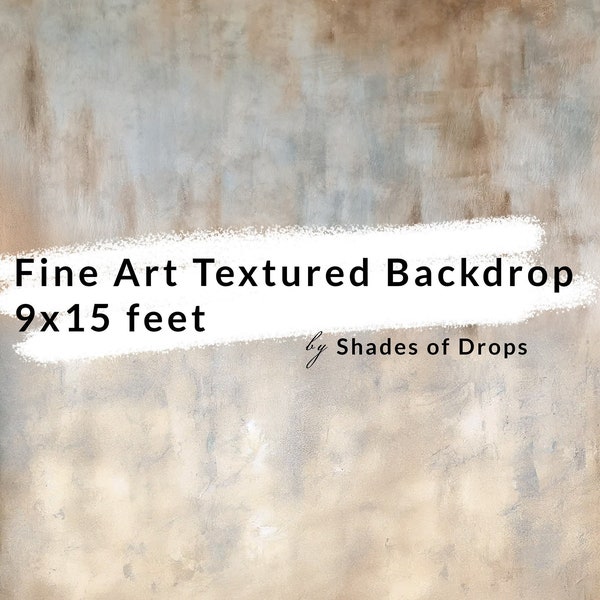Fine Art Photography Backdrop - 9ftx15ft Wrinkle Free Fabric Backdrop - Full Size Printed Sweep Backdrop - Hand-painted Style Photo Backdrop