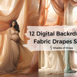 12 Fine Art Digital Backdrops, Maternity Backdrop Overlays, Photography Digital Background Overlays, Photoshop Textures Overlays