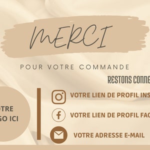 Carte de remerciement professionnelle