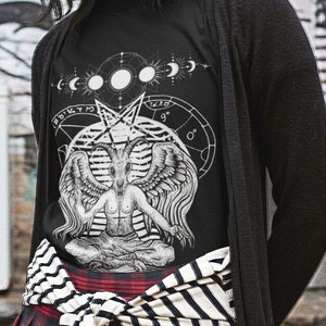 Baphomet Moon Phase Crew Neck