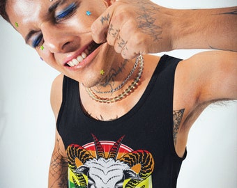 Satanic pride Tank,Satanic pride,Satan,Baphomet,Human Rights Shirt,Equality T-Shirt,LGBTQ+ Shirts,Pride Tee,Baphomet Shirt, Satanic shirt
