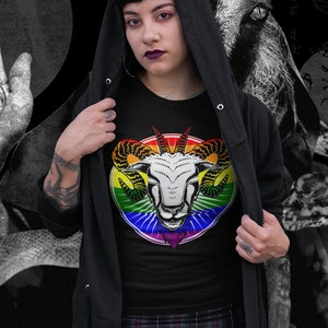 Satanic pride shirt,Satanic pride,Satan,Baphomet,Human Rights Shirt,Equality T-Shirt,LGBTQ+ Shirts,Pride Tee,Baphomet Shirt, Satanic shirt