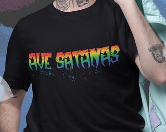 Hail Satan - AVE SATANAS 2024 pride shirt, Pride Parade Shirt, Satanic Shirt