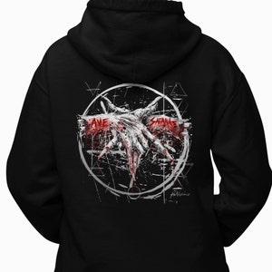 AVE SATANAS Pentagram  - Pullover Hoodie - Limited Release!  Ave Satanas Hoodie, Satanic Hoode, Witch Hoodie,  5 point star Hoodie