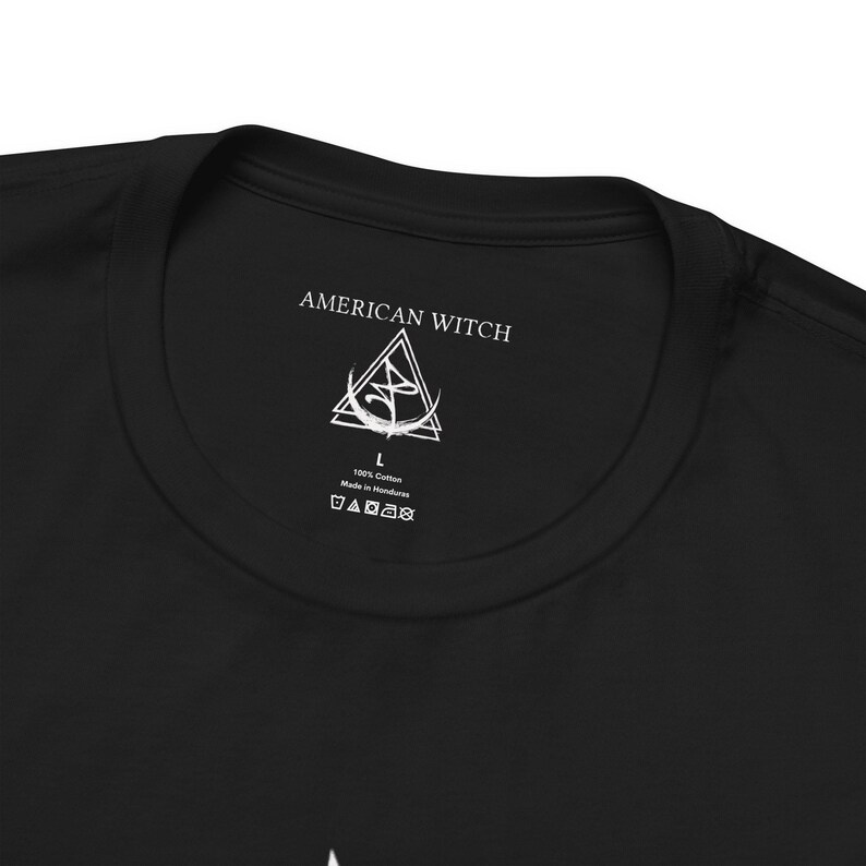 Koszulka z gotyckim pentagramem, koszulka unisex z okrągłym dekoltem Baphomet i Beauty, prezent dla gotów, prezent dla czarownic, koszulka Witchcore zdjęcie 6