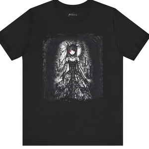 Kawaii Gothic Anime Shirt, Anime Inspired Shirt, Goth Girl shirt