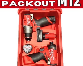 Packout Insert for M12 Drill and Impact Driver with Batteries – Fits 48-22-8435 | 2407-20, 3453-20, M12BDD-0 and M12FID2-0 | M12B2, M12B4