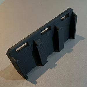 Makita-batterijhouder voor 6 batterijen – aan de muur te bevestigen opberger | Duurzame opslagoplossing voor Makita-batterijen
