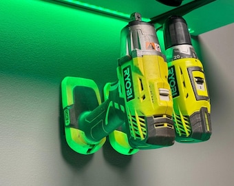 Ryobi 18 volt One+ enkele gereedschapshouder – aan de muur te monteren opberger | Duurzame opslagoplossing