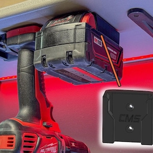 M18 Battery Holder – Compatible with Milwaukee Batteries | Wall-Mountable Organizer for Power Tool Storage