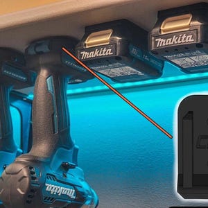 Makita M12 Single Tool Holder - Wall-Mountable Organizer for Power Tools & Durable Storage Solution