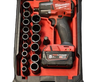 Milwaukee Packout Insert to suit M18 Fuel Mid-Torque Impact Wrench – USA 2962-20 / AUS/UK M18FIW2F12