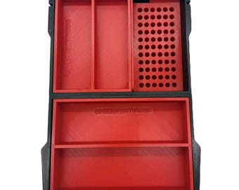 Milwaukee Packout Insert to suit Hex and Drill Bits – Universal Fit for Compact Clear Top Organizer