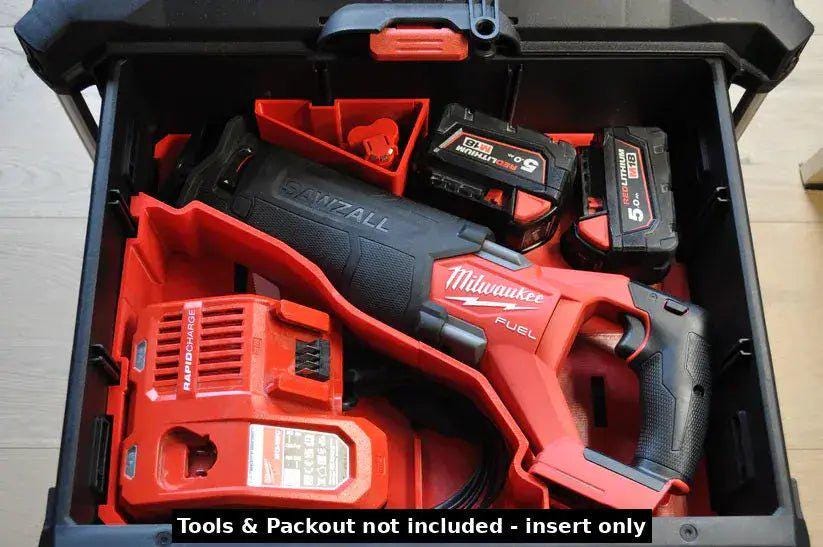 Milwaukee Packout Insert to suit M18 Fuel Sawzall – USA 2821-20 / AUS/UK M18FSZ