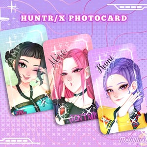 Huntrix fotokaarten - kpop demonenjagers