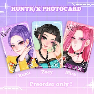 Huntrix Photocards - kpop demon hunters