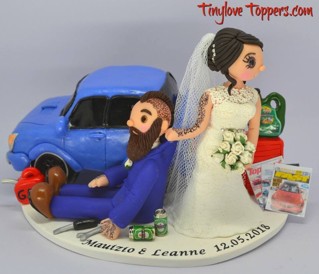 Personalised Wedding Cake Topper, Custom Wedding Cake Topper, Bride and Groom Wedding Cake